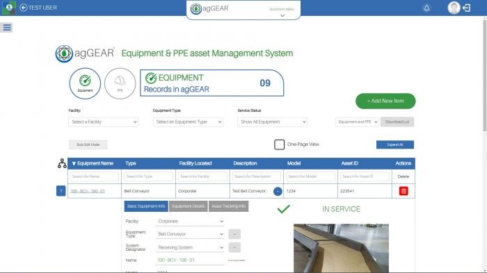 agGEAR Interface